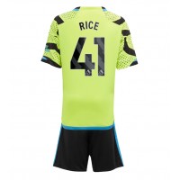 Fotballdrakt Barn Arsenal Declan Rice #41 Bortedraktsett 2023-24 Kortermet (+ Korte bukser)